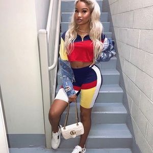 Colorblock matching Set